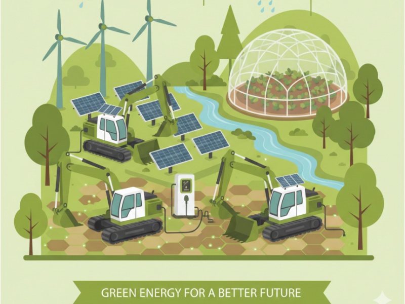 Chuyển đổi xanh: Máy móc xây dựng Trung Quốc bước vào kỷ nguyên điện khí hóa mới.